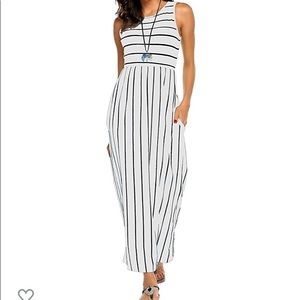 Striped Stretchy Maxi Dress